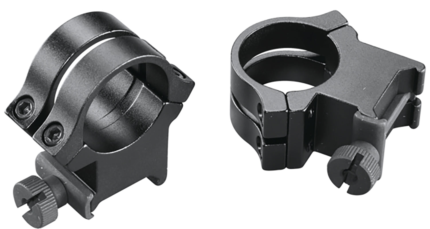 Weaver Quad Lock Quick Detachable Scope Rings Matte Black 1" Extra High