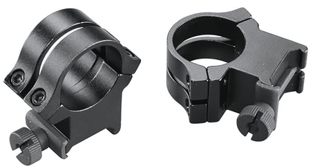 Weaver Quad Lock Quick Detachable Scope Rings Matte Black 1" Extra High