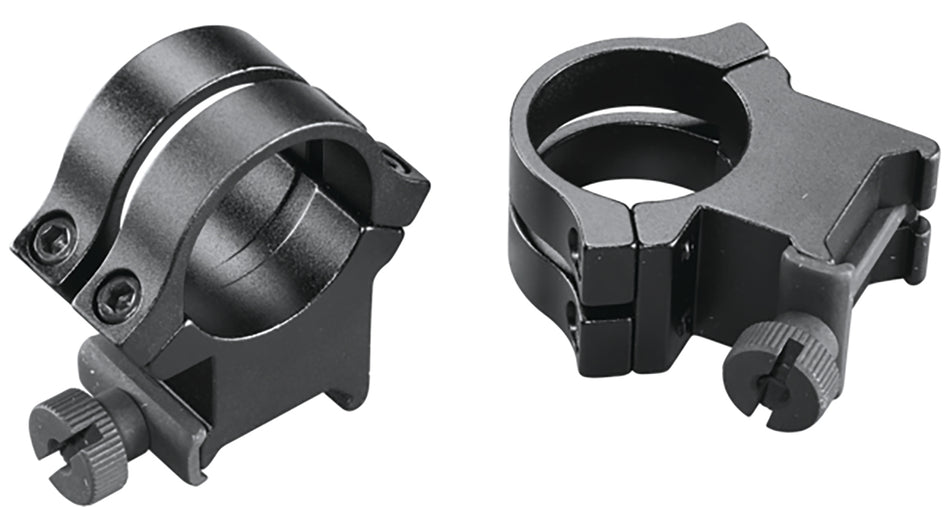 Weaver Quad Lock Quick Detachable Scope Rings Matte Black 1" Extra High
