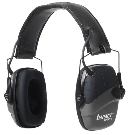 Howard Leight R02524 Impact Sport Electronic Earmuffs 22 dB Gray/Black Adult 1 Pair
