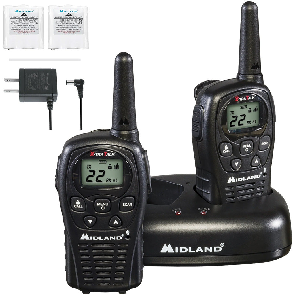 Midland LXT500VP3 2-Way Radio with Batteries and Charger