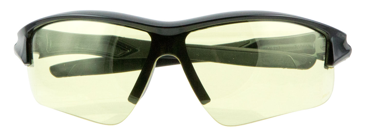 Howard Leight Uvex Acadia Shooting Glasses Adult Amber Lens Anti-Fog Black Frame