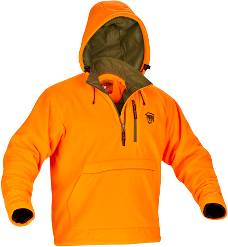 ARCTIC SHIELD BARRICADE FLEECE PULLOVER BLAZE ORANGE LARGE
