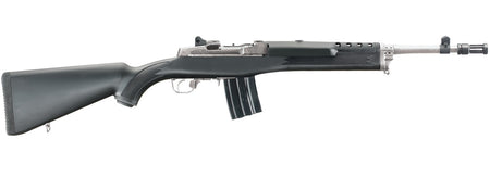 Ruger 5868 Mini Thirty 7.62x39mm 20+1 16.12" Matte Stainless Steel Threaded Barrel, Matte Stainless Steel Drilled & Tapped Receiver, Black Synthetic Fixed Stock, Right Hand