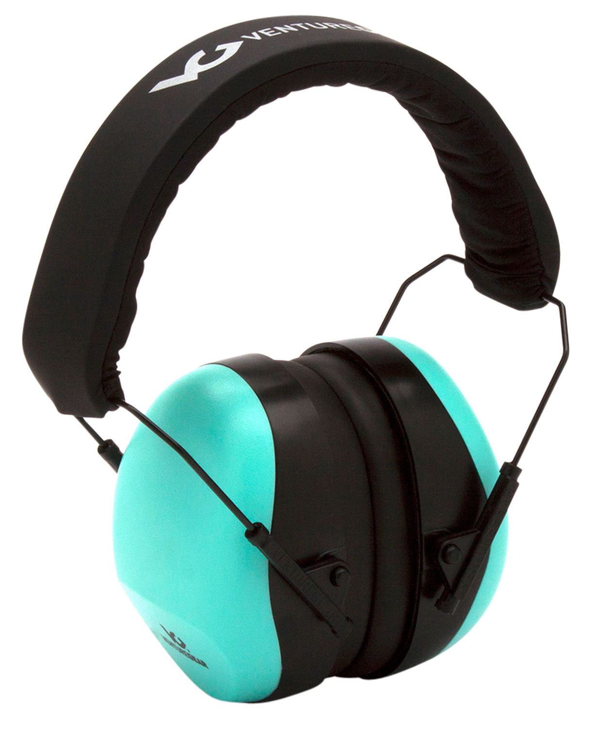 Pyramex VGPM8063C Venture Gear V80 Passive Earmuff 26 dB with 32 dB Earplugs Over-the-Head Black/Teal Adult