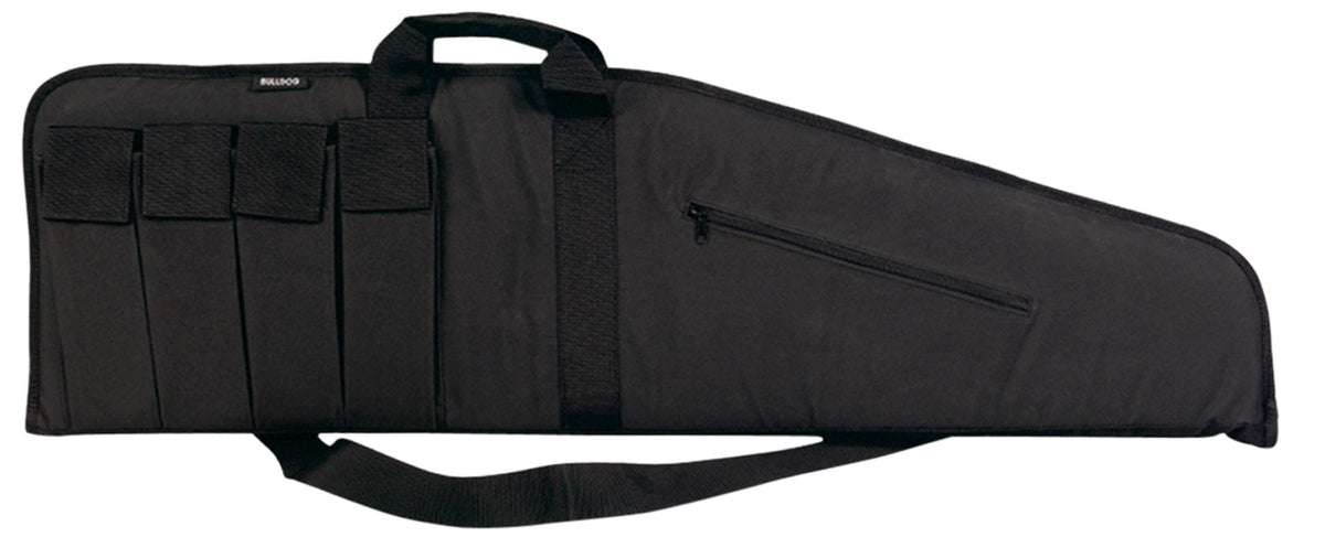 Bulldog BD423 Extreme Tactical 25" Black Water-Resistant Nylon Rifle Case with 4 Velcro Magazine Pouches