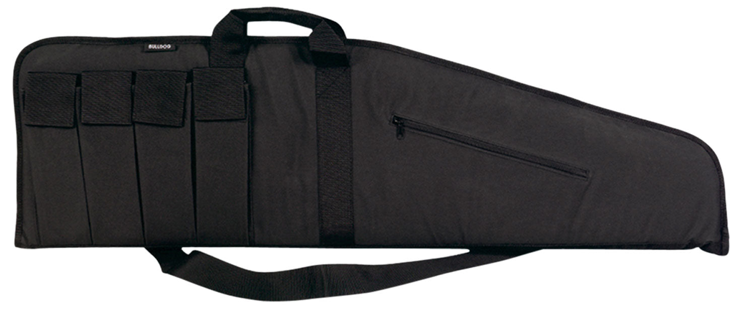 Bulldog BD423 Extreme Tactical 25" Black Water-Resistant Nylon Rifle Case with 4 Velcro Magazine Pouches