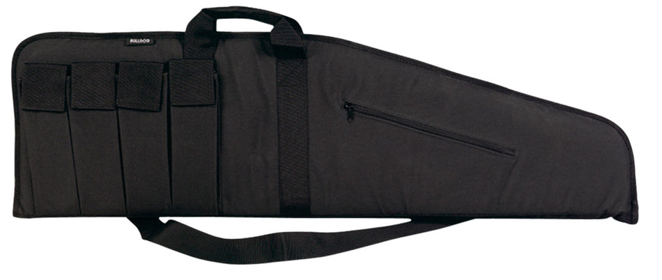 Bulldog BD423 Extreme Tactical 25" Black Water-Resistant Nylon Rifle Case with 4 Velcro Magazine Pouches