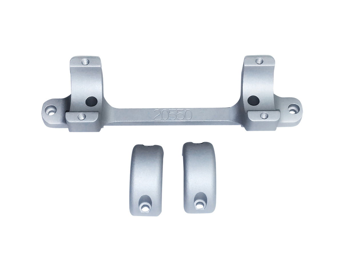DNZ 20550S Game Reaper Tikka Scope Mount and Ring Combo Silver 1 Inch
