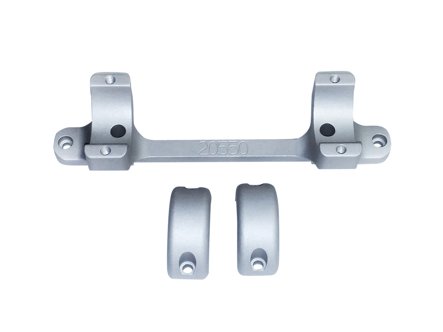 DNZ 20550S Game Reaper Tikka Scope Mount and Ring Combo Silver 1 Inch