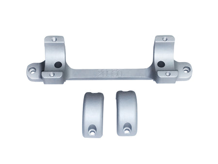 DNZ 20550S Game Reaper Tikka Scope Mount and Ring Combo Silver 1 Inch
