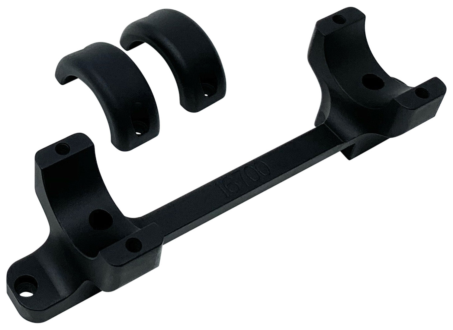 DNZ 16700 Game Reaper Remington Scope Mount and Ring Combo Black 1 Inch