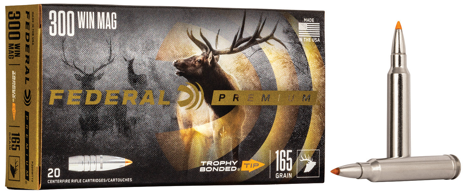 Federal Premium .300 Winchester Mag 165 gr PolyTip ammo