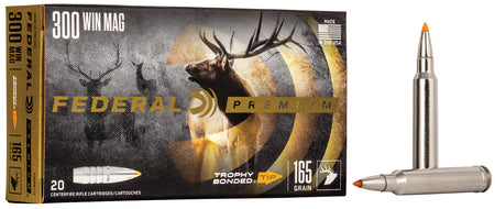 Federal Premium .300 Winchester Mag 165 gr PolyTip ammo