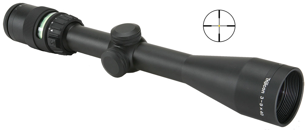 Trijicon AccuPoint 200002 3-9x40mm Riflescope Black Hardcoat Anodized 1" Tube Illuminated Duplex Crosshair Green Dot Reticle