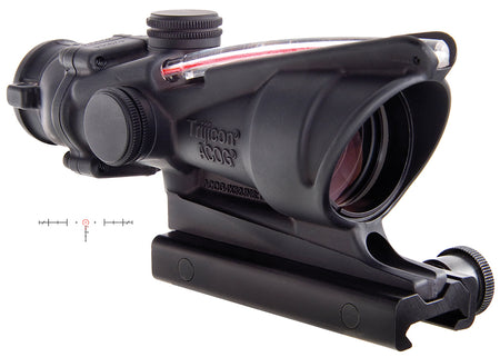 Trijicon ACOG 100219 4x32mm Fixed Riflescope Black Hardcoat Anodized Illuminated Red Horseshoe .223/5.56 BDC Reticle