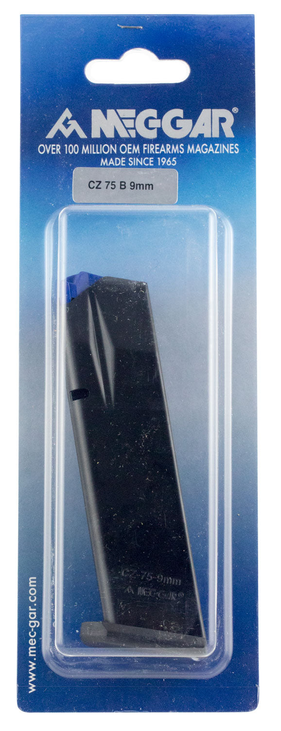 Mec-Gar MGCZ7517AFC 17-Round 9mm Luger CZ 75B/Shadow 2/SP-01 Standard Magazine Blued w/Anti-Friction Coating