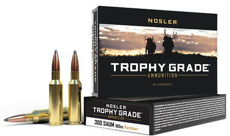 Nosler Trophy Grade .300 Rem SAUM 180 gr JSP ammo