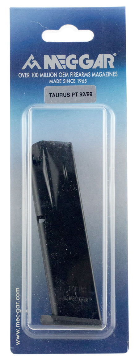 Mec-Gar MGPT9218AFC 18-Round 9mm Luger Taurus PT-99/PT-92 Standard Magazine Blued w/Anti-Friction Coating