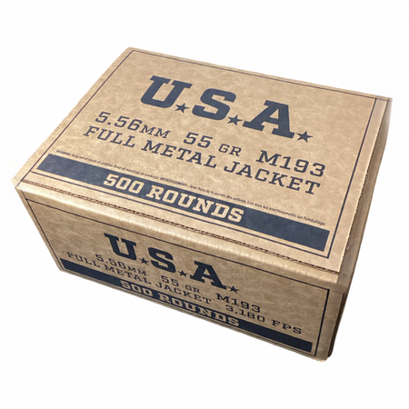 Winchester Service Grade 5.56x45mm 55 Grain Full Metal Jacket(FMJ) Bulk Pack