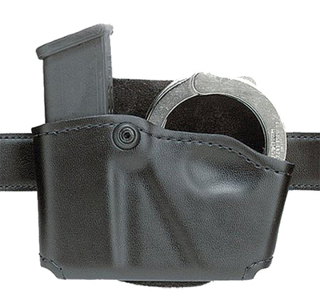 Safariland 5738321 Cuff and Magazine Pouch Black Leather Belt Clip for Beretta 8045F