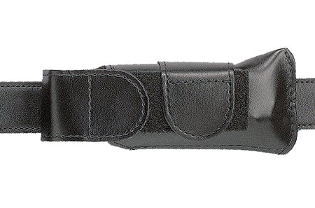Safariland 1233832 Horizontal Single Mag Pouch Black Leather Hook & Loop for Glock 20/21