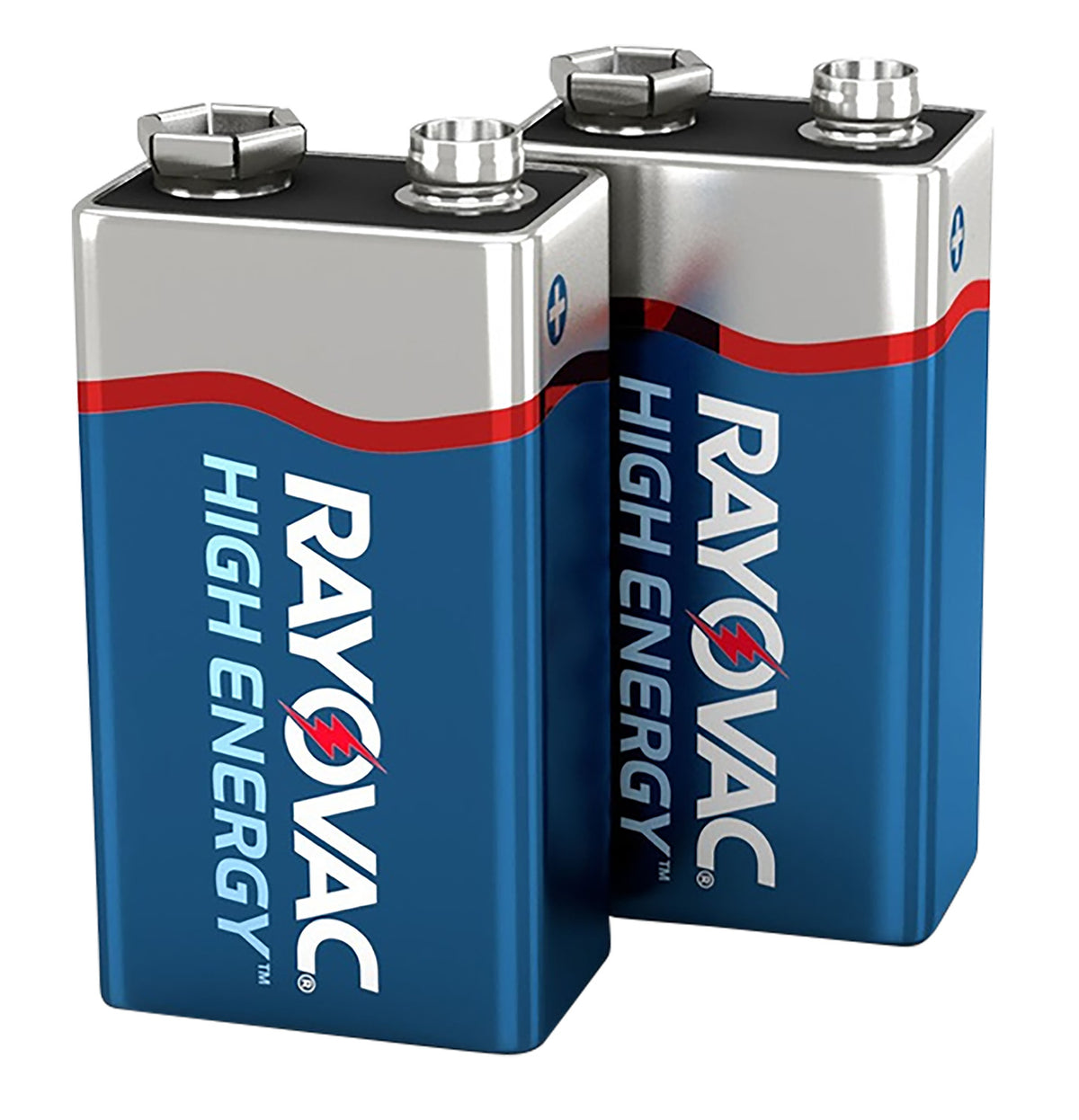 Rayovac High Energy 9V Alkaline Batteries 565mAh 2-Pack