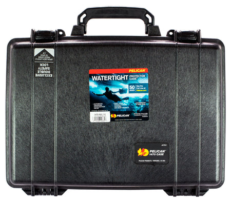 Pelican 1470000110 Protector Laptop Case Black 16" Interior Double-Latch Polymer