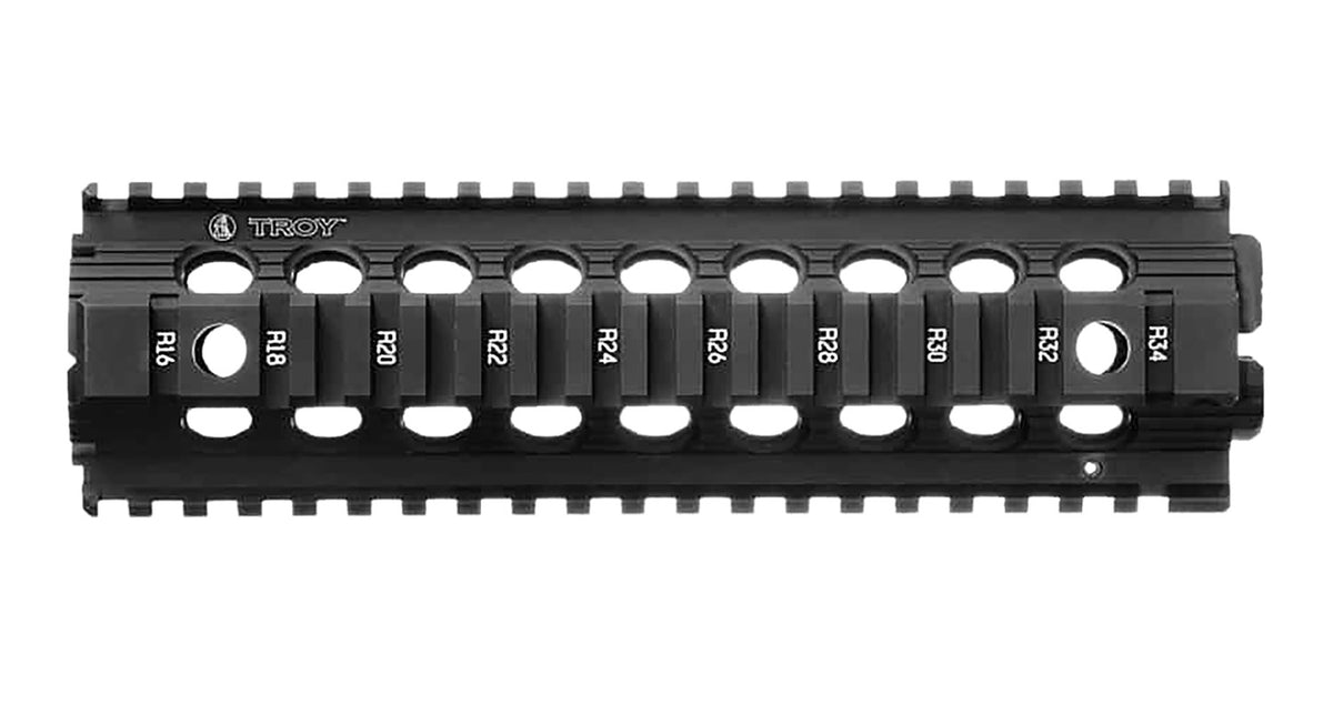 Troy Industries Drop In Accessory Rail AR-15 Black Hardcoat Anodized Aluminum