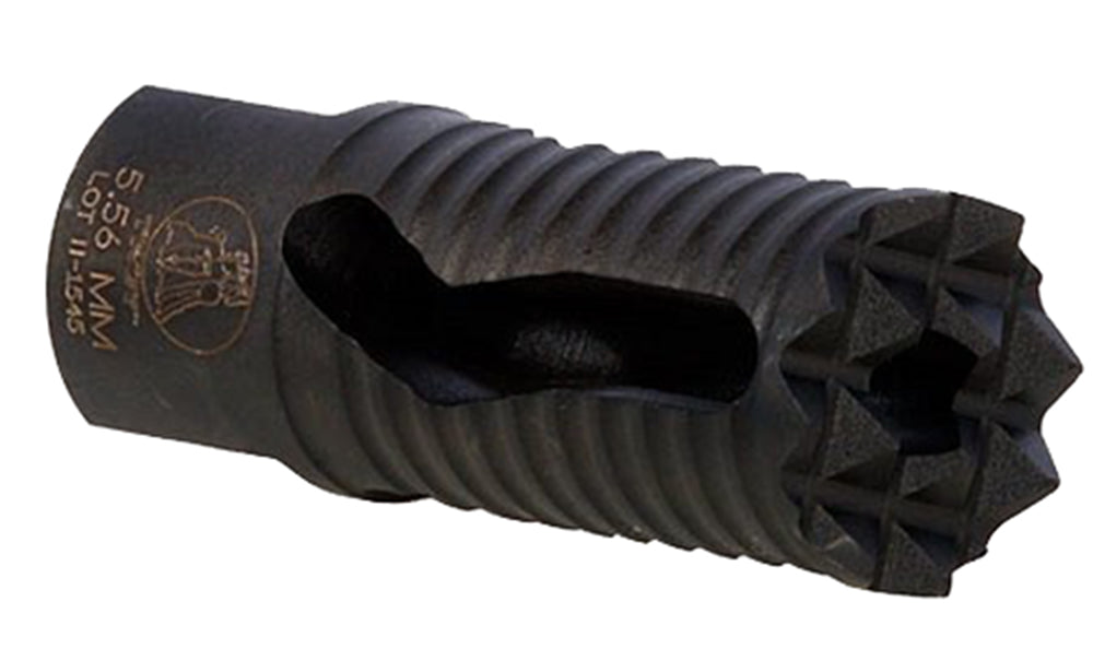 Troy Industries SBRAMED05BT00 Medieval Muzzle Brake Black Steel 1/2"-28 for 5.56 NATO AR