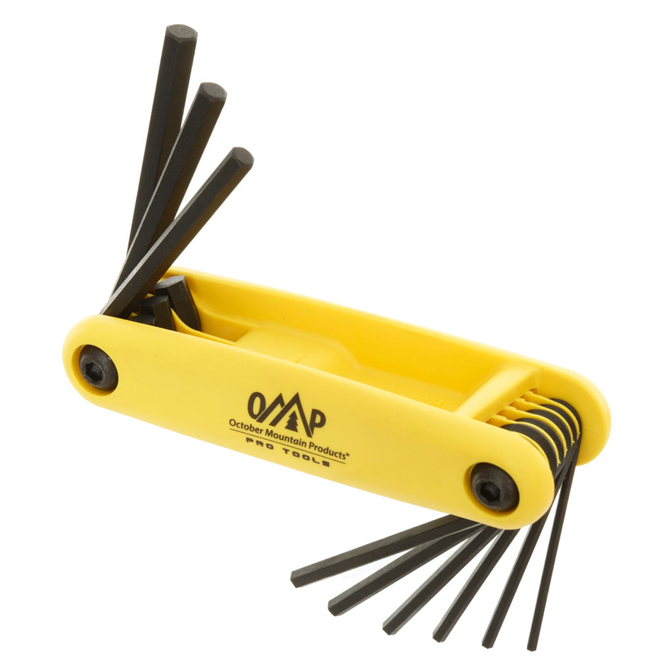 October Mountain Pro Shop Folding Hex Wrench Set 5/64 - 1/4 in.