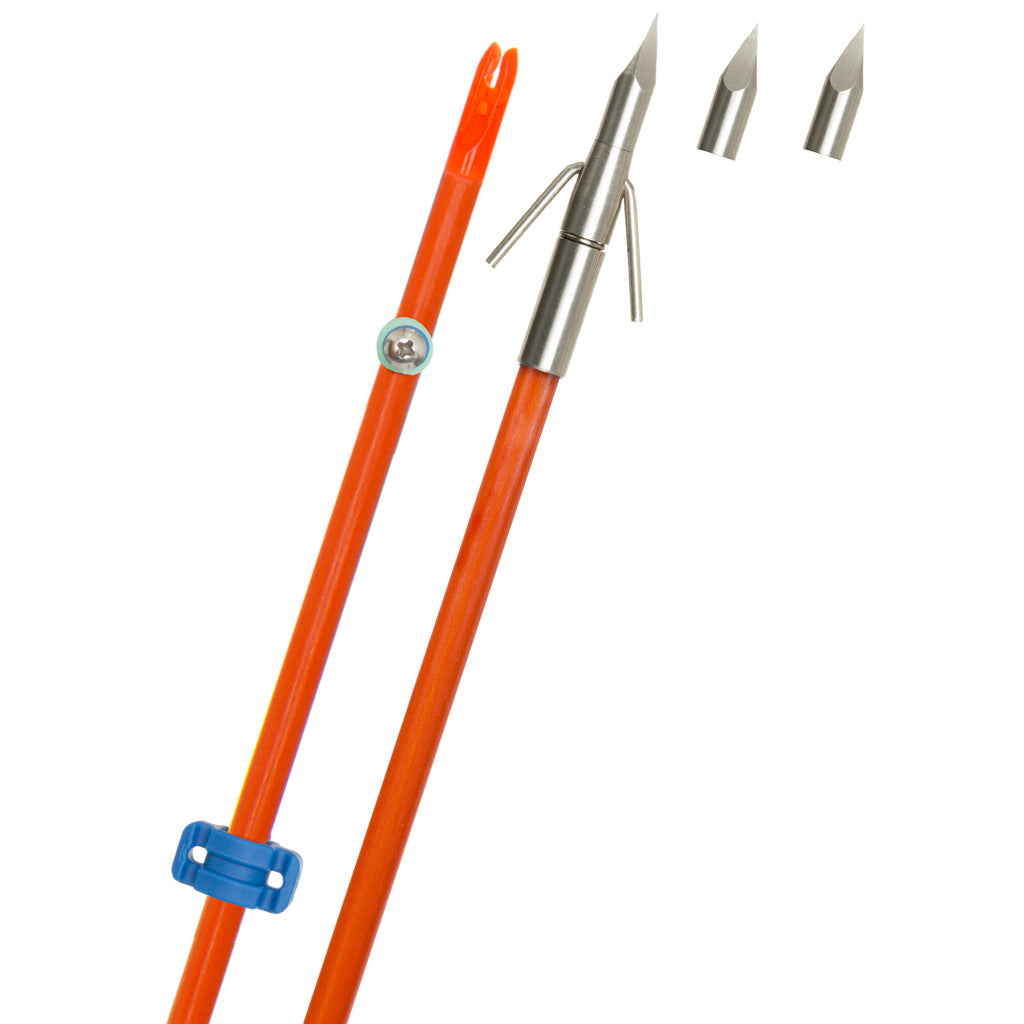 Fin Finder Raider Pro Bowfishing Arrow Orange with Riptide Pro Point 32 in.