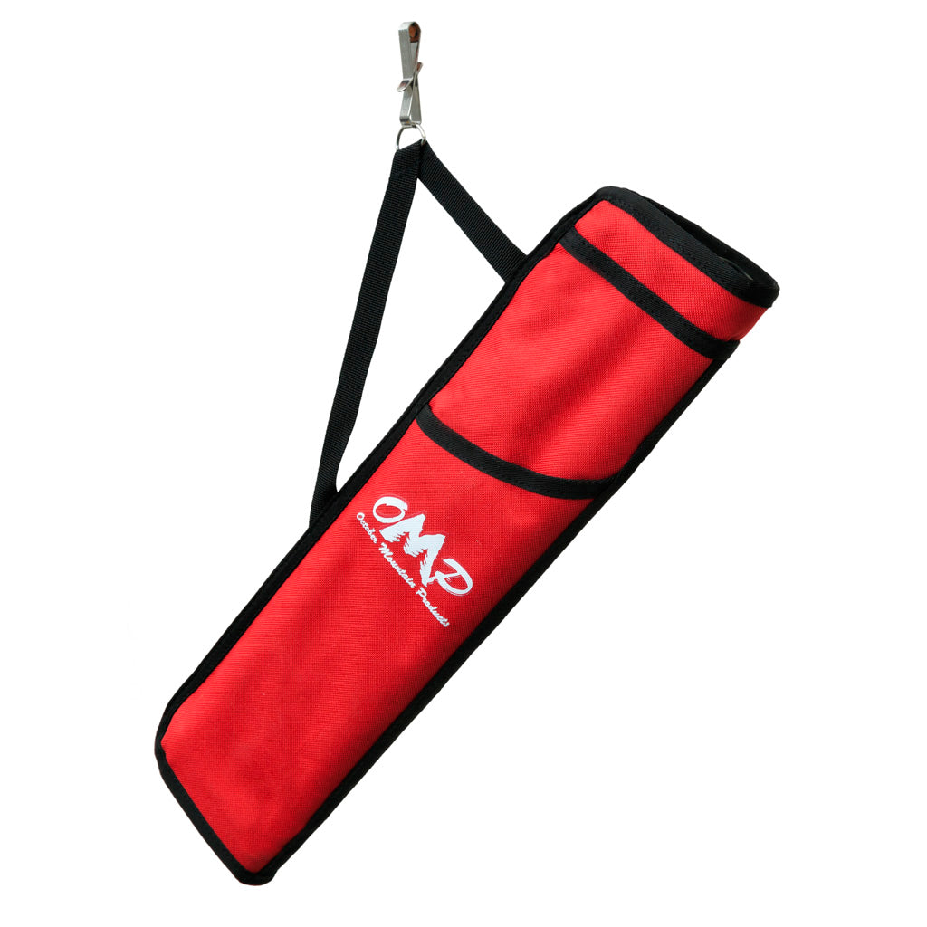 October Mountain 3-Tube Hip Quiver Red RH/LH