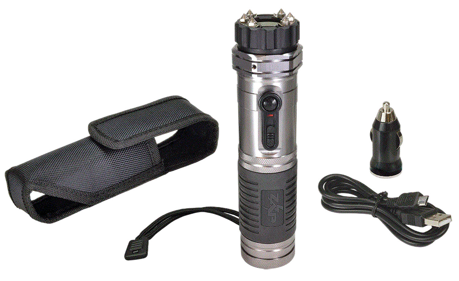 Zap ZAPL Zap Light 1M Volt Stun Gun & Flashlight Combo Silver