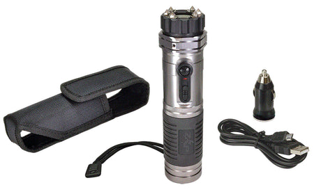Zap ZAPL Zap Light 1M Volt Stun Gun & Flashlight Combo Silver