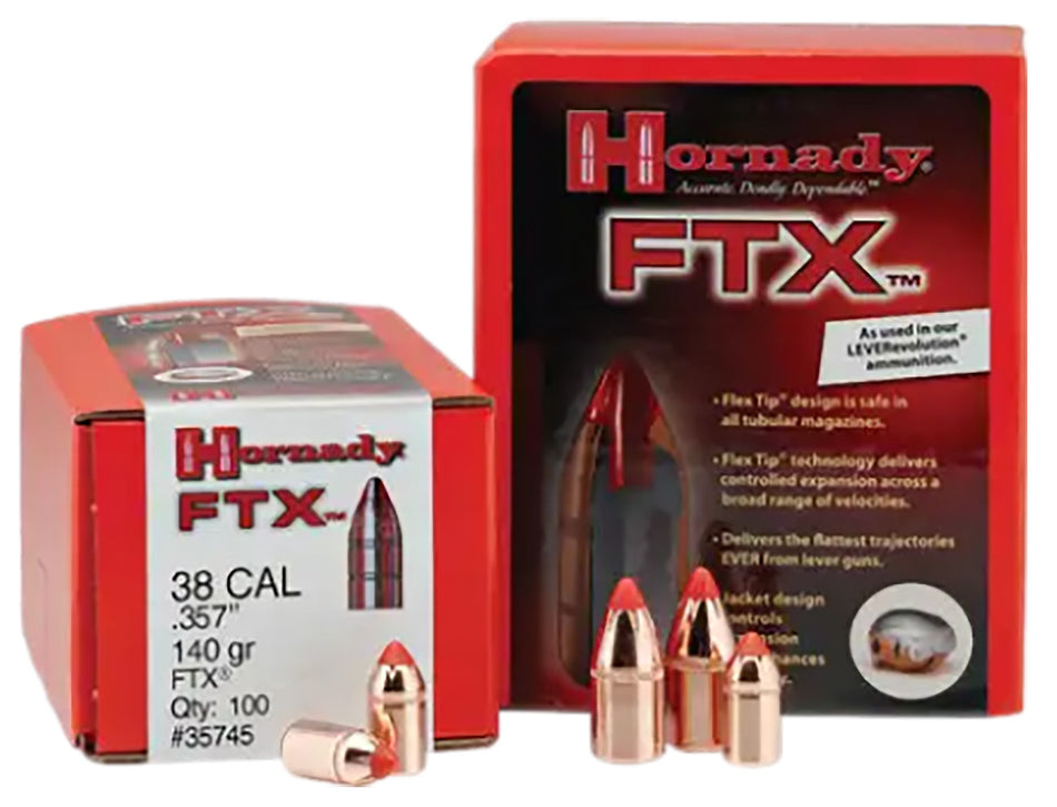 Hornady FTX 44 Caliber .430 225 Grain Flex Tip Bullet 100-Count