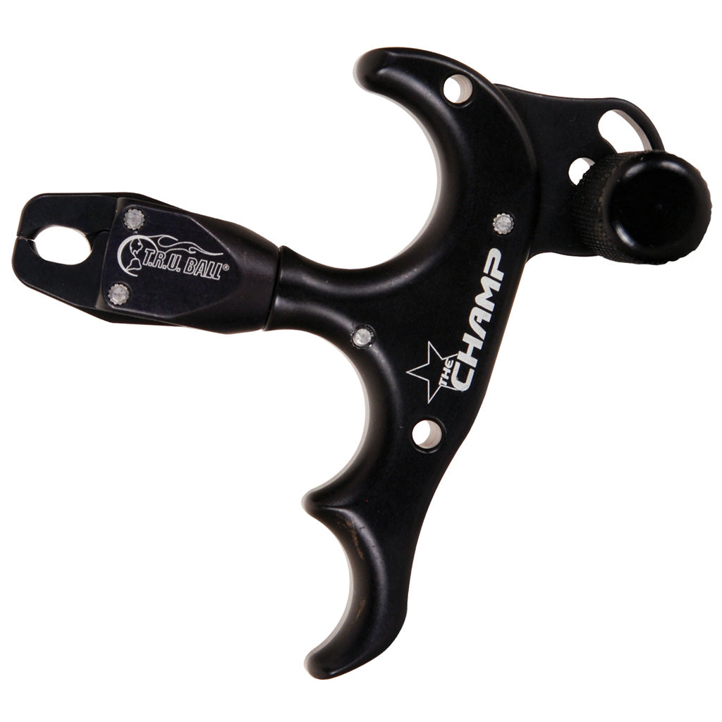 Tru Ball Champ 3 Finger Thumb Release Black Small