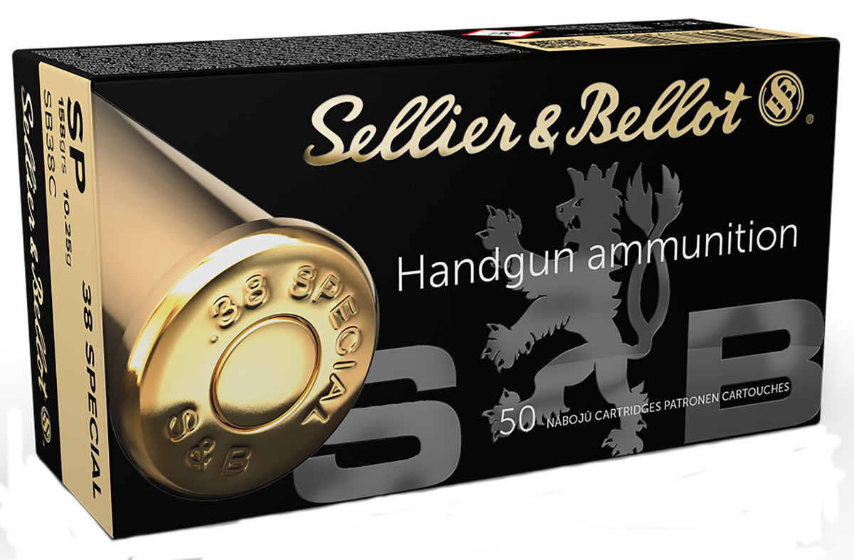 Sellier & Bellot (S&B) SB38C  Soft Point SP 158 Grain .38 Special