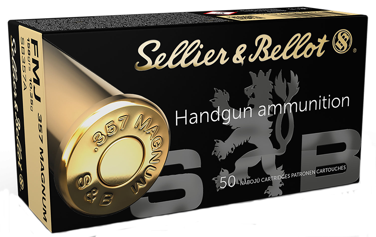 Sellier & Bellot 357 Mag 158gr FMJ Ammo