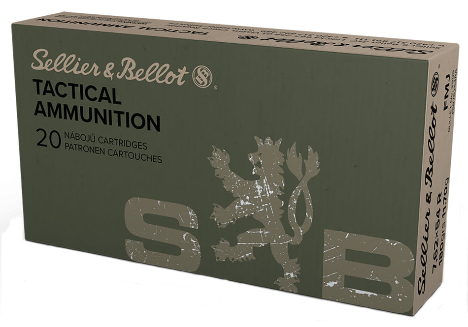 Sellier and Bellot Rifle 7.62x54mmR 180 gr FMJ ammo