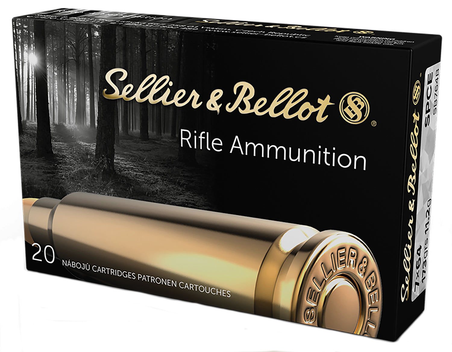Sellier & Bellot (S&B) SB764B  Soft Point Cut Through Edge  173 Grain 7x64mm Brenneke