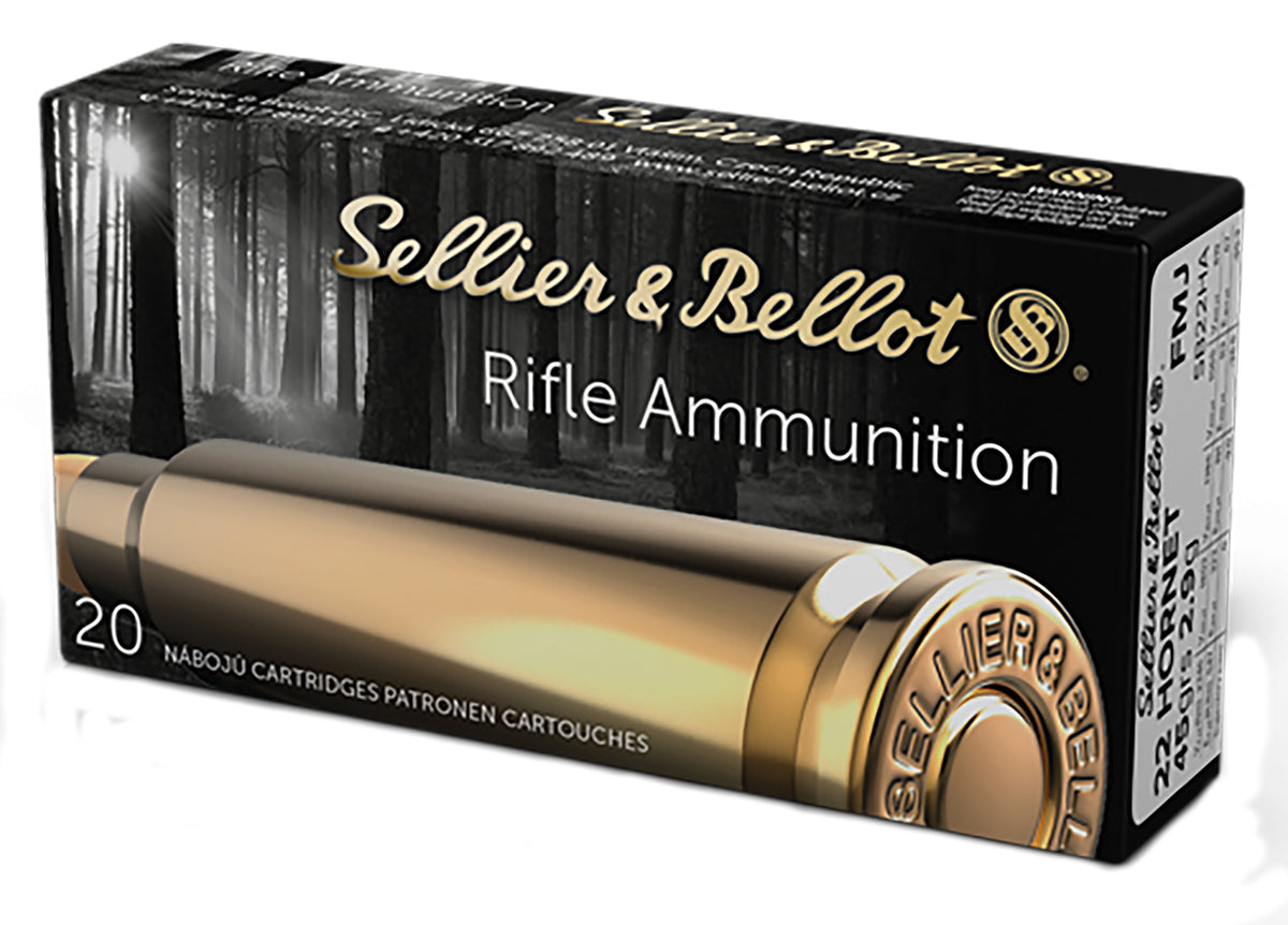 Sellier and Bellot Rifle .22 Hornet 45 gr FMJ ammo