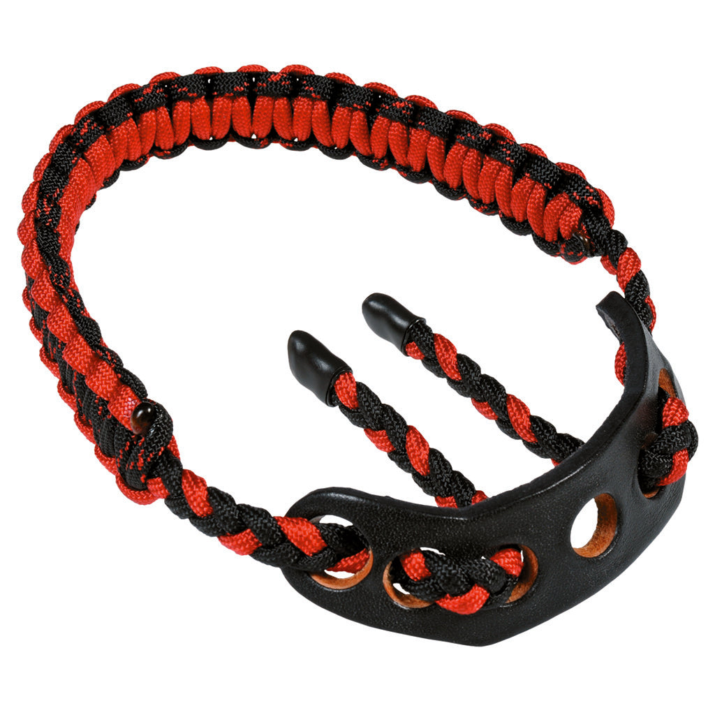 Paradox Elite Custom Cobra Bow Wrist Sling Black and Red Leather