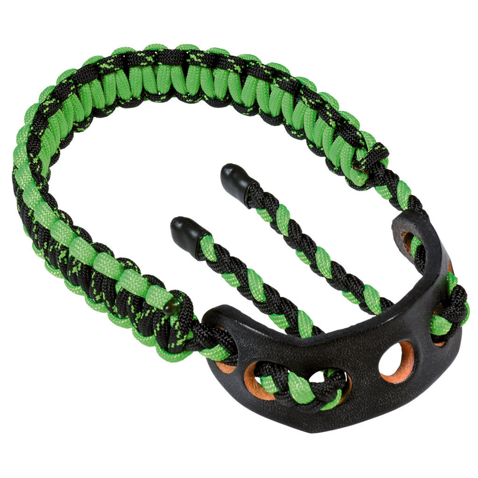 Paradox Elite Custom Cobra Bow Wrist Sling Black Neon Green Leather