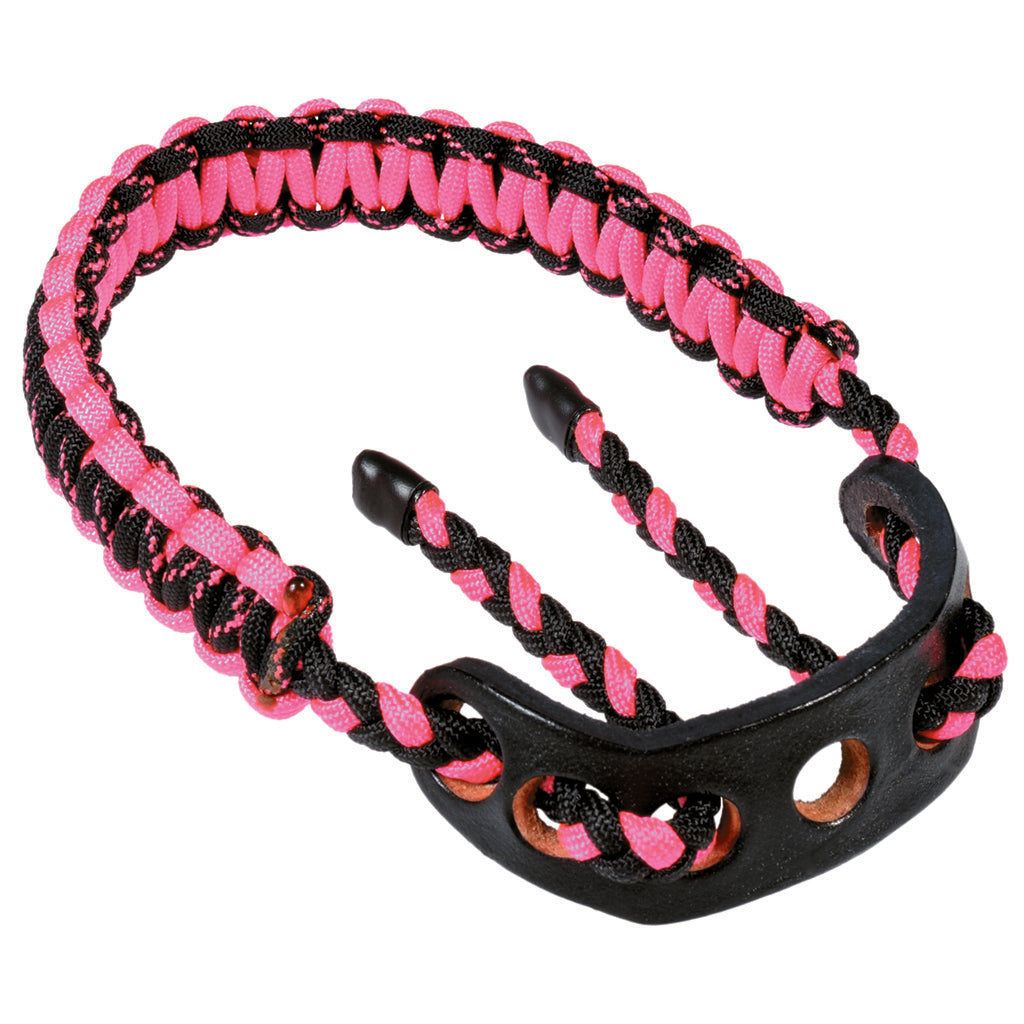 Paradox Elite Custom Cobra Bow Wrist Sling Black Neon Pink Leather