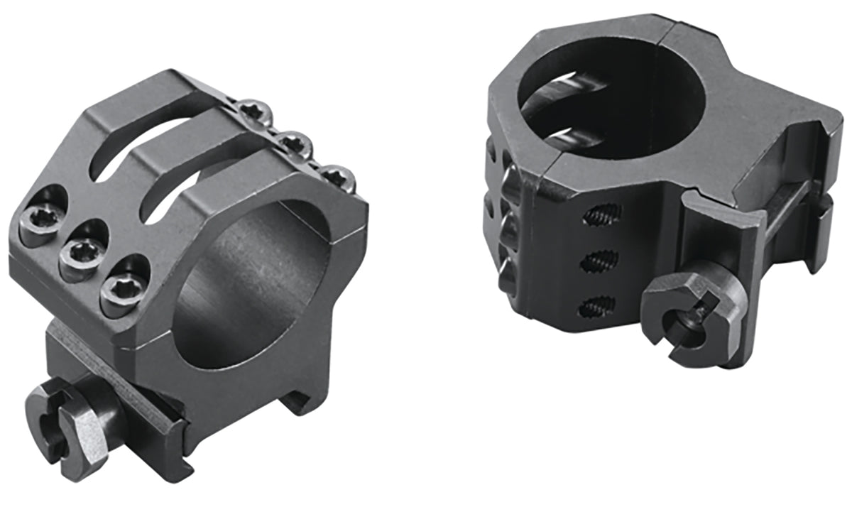 Weaver 48350 Six-Hole Skeleton Scope Rings Matte Black 1" High