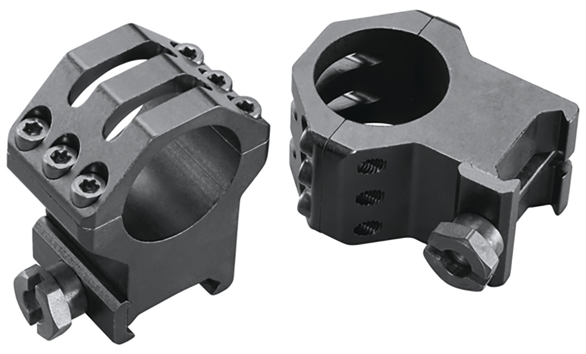 Weaver 48353 Six-Hole Skeleton Scope Rings Matte Black 1" Extra Extra High