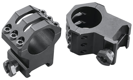 Weaver 48353 Six-Hole Skeleton Scope Rings Matte Black 1" Extra Extra High