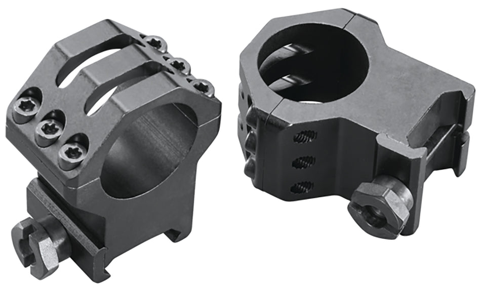 Weaver 48353 Six-Hole Skeleton Scope Rings Matte Black 1" Extra Extra High