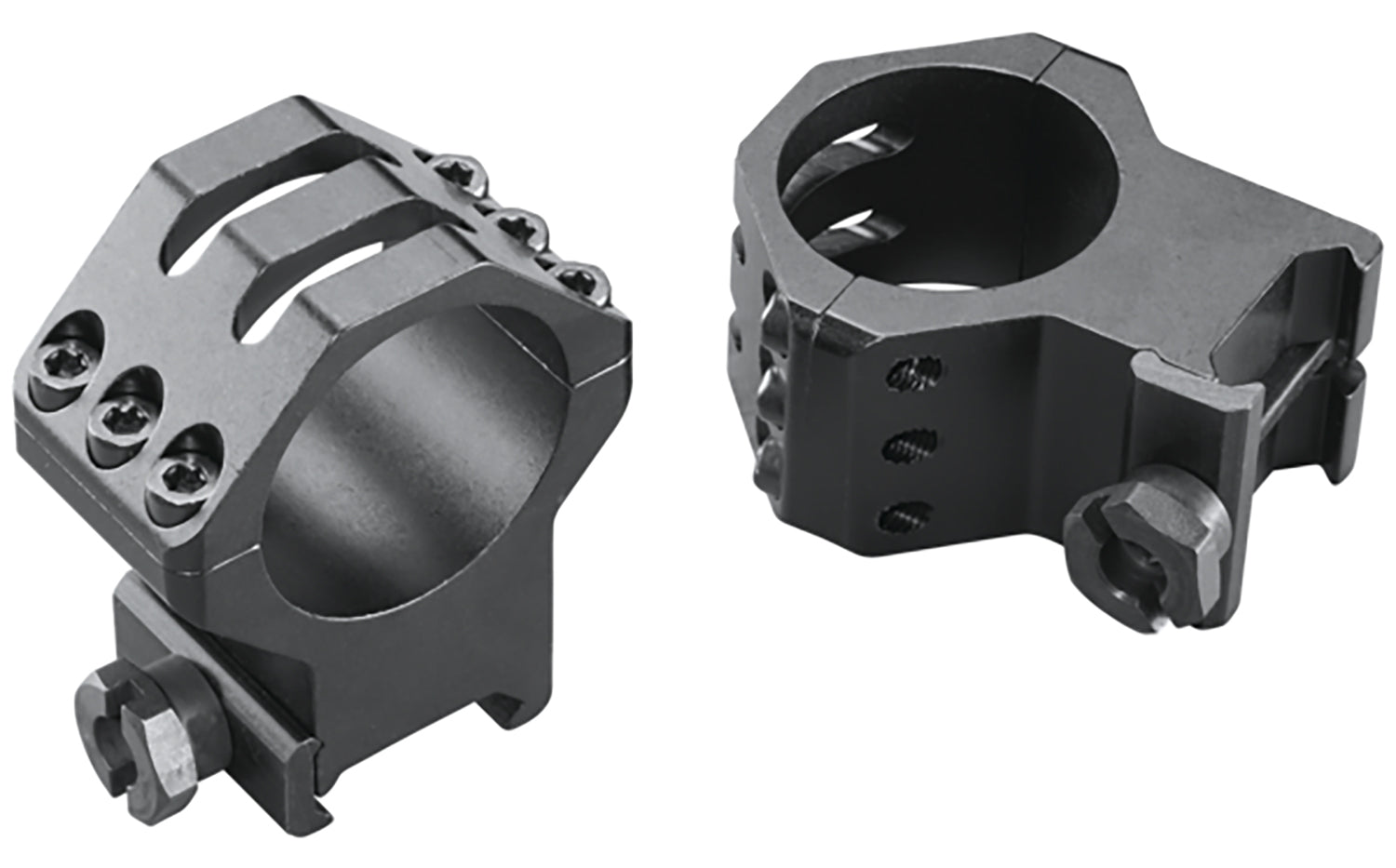 Weaver 48354 Six-Hole Skeleton Scope Rings Matte Black 30mm Extra High